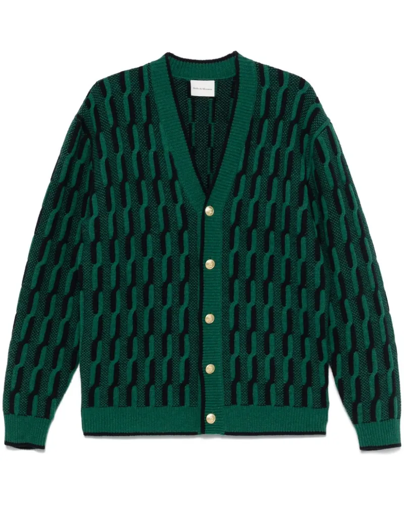Drôle de Monsieur Torsades Cardigan - Grün Grün