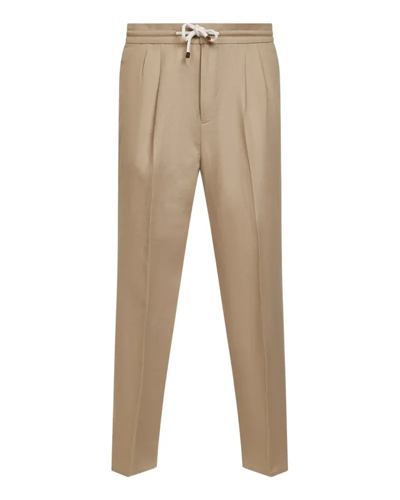 Brunello Cucinelli drawstring trousers - Nude Nude