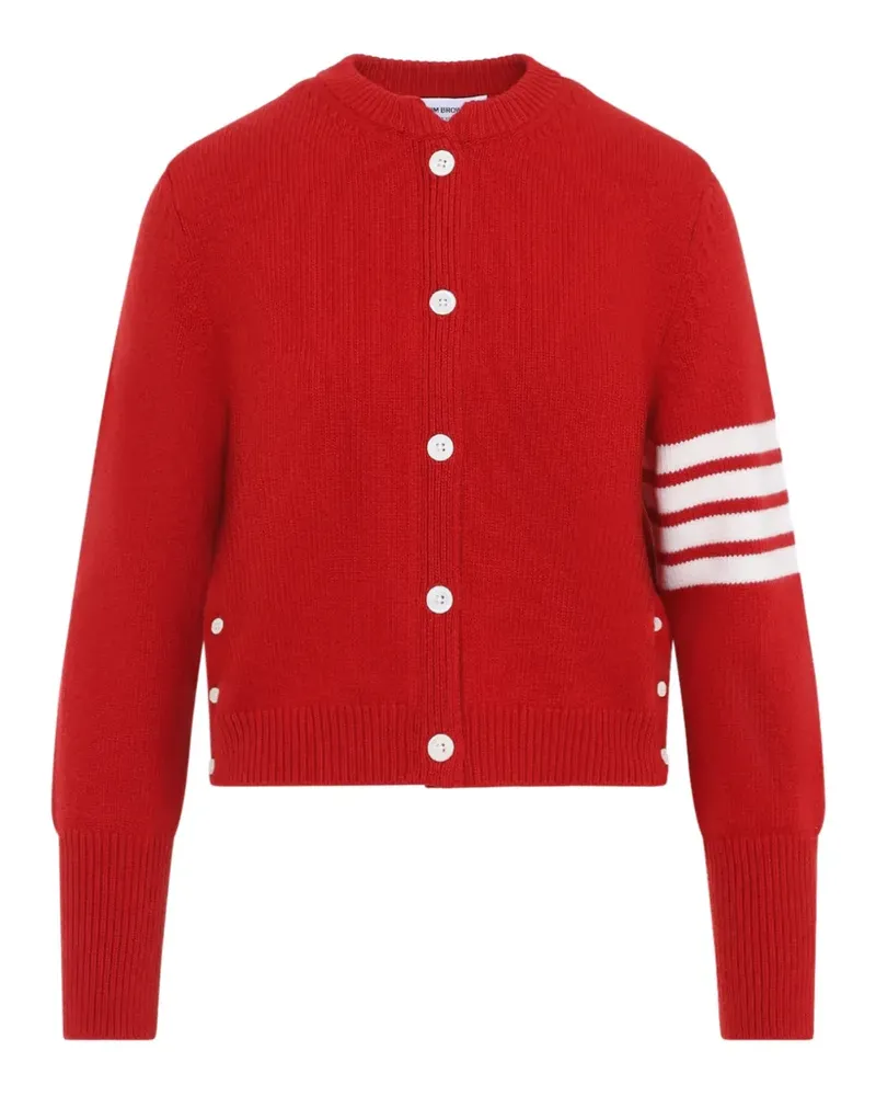 Thom Browne Hector Intarsien-Cardigan - Rot Rot