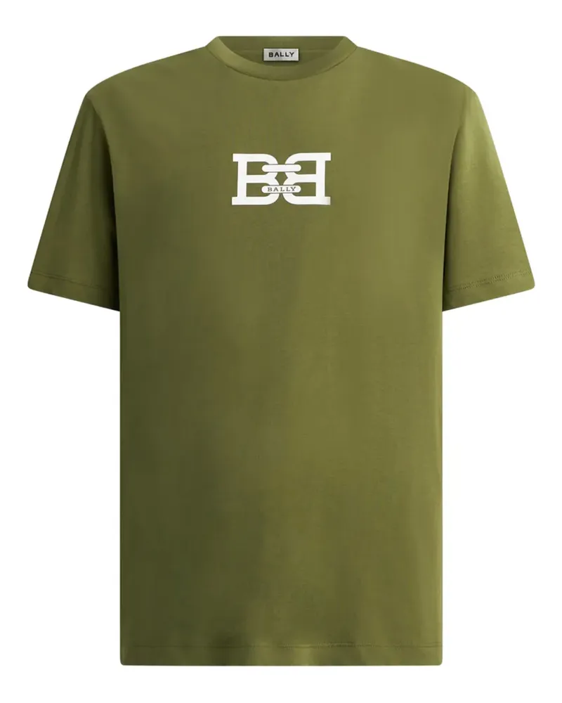 Bally T-Shirt mit Logo - Grün Grün