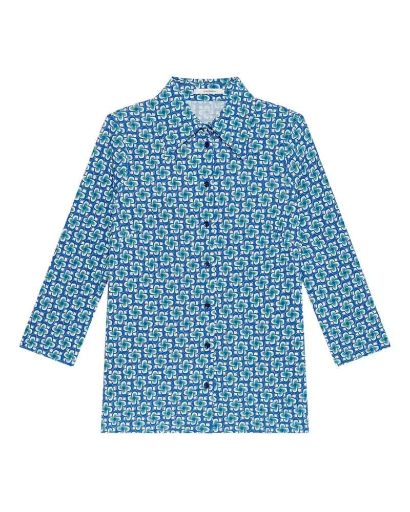 Maliparmi Hemd mit geometrischem Muster - Blau Blau
