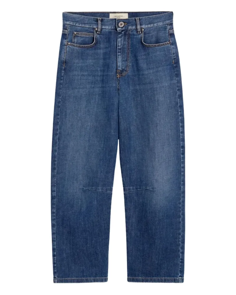 Max Mara Jeans aus Baumwollstretch - Blau Blau
