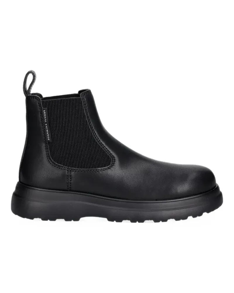 Armani Exchange chunky-sole chelsea boots - Schwarz Schwarz
