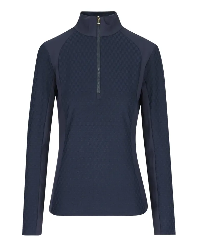 Bogner jacquard-jersey panelled sweater - Blau Blau