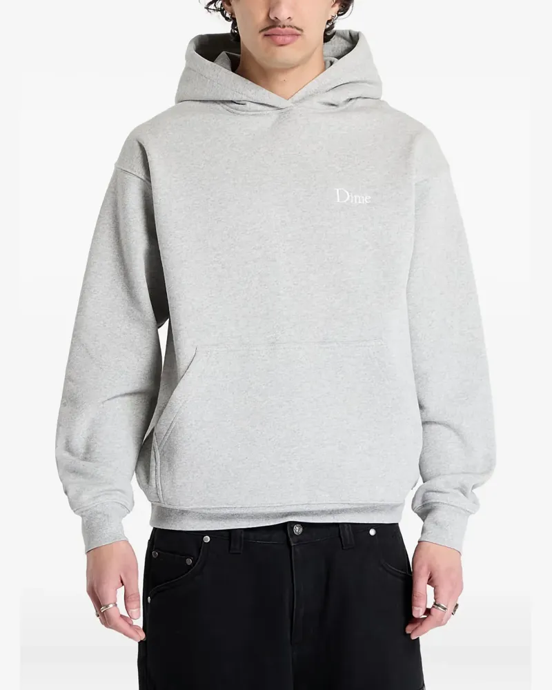 Dime Hoodie mit Logo-Stickerei - Grau Grau