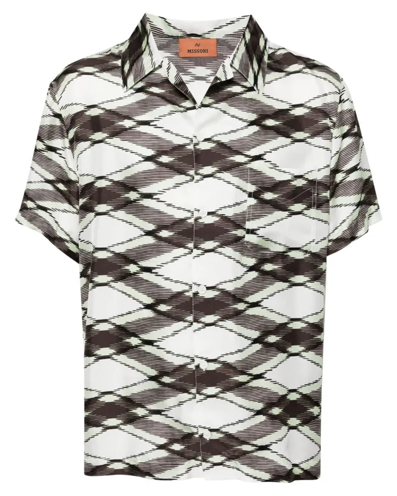 Missoni Gemustertes Seidenhemd - Grün Grün