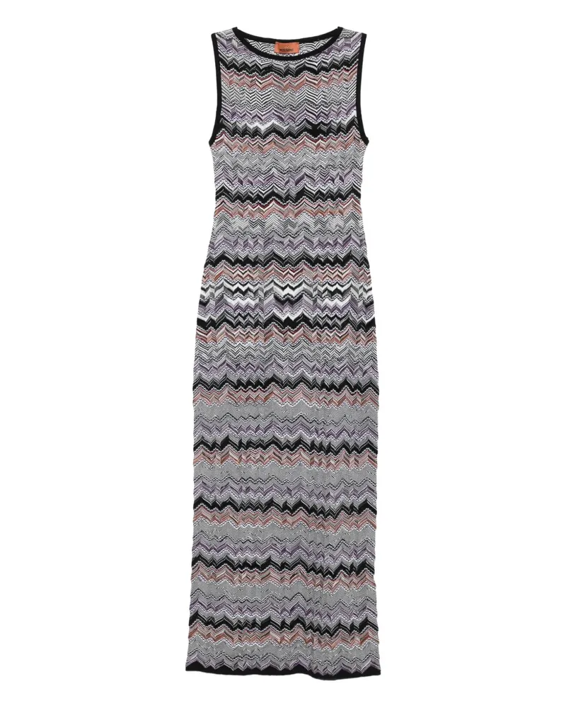 Missoni Kleid mit Zickzackmuster - Schwarz Schwarz
