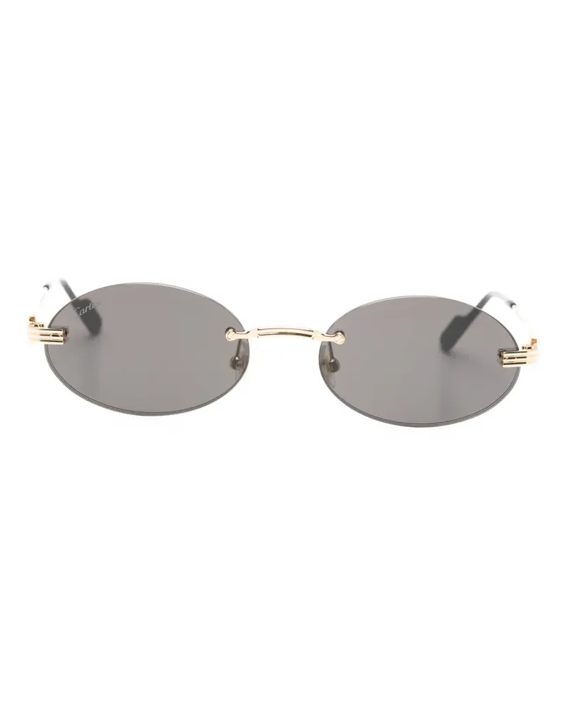 Cartier oval-frame sunglasses - Gold Gold