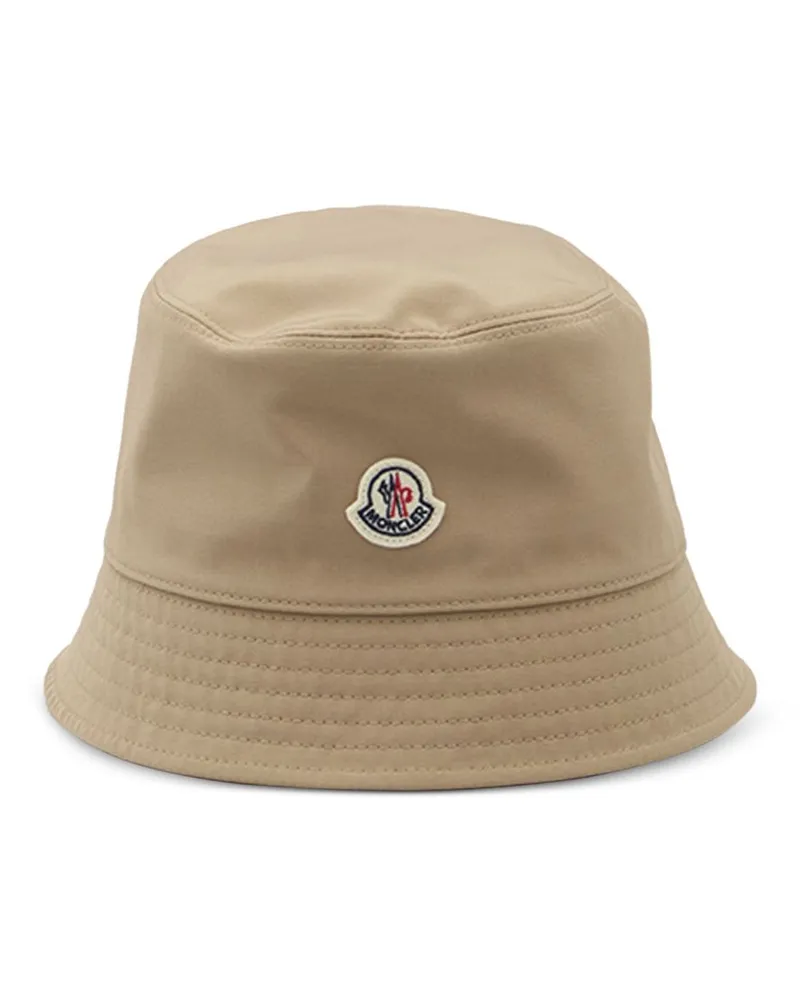 Moncler Fischerhut mit Logo-Patch - Nude Nude