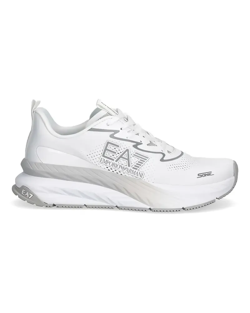 EA7 logo sneakers - Weiß Weiß