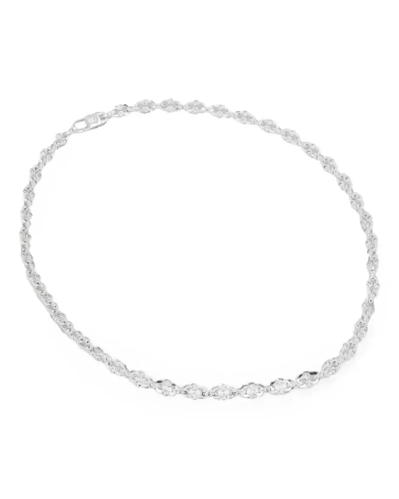 Hatton Labs crystal-embellished link necklace - Silber Silber