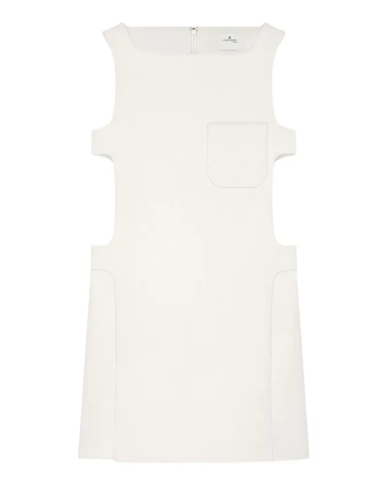 Courrèges Minikleid mit Cut-Out - Weiß Weiß
