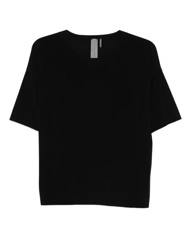 Norma Kamali Klassisches T-Shirt - Schwarz Schwarz