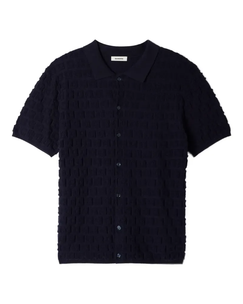 Sandro Bouclé-Cardigan aus Jacquard - Blau Blau