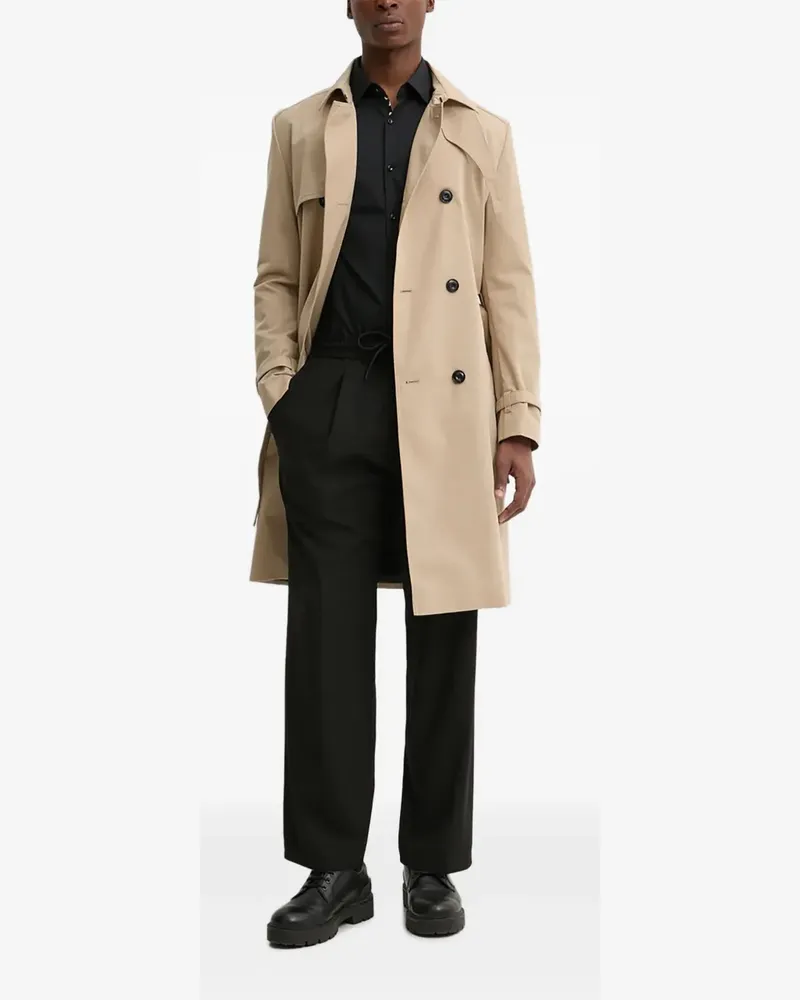HUGO BOSS Trenchcoat mit Gürtel - Nude Nude