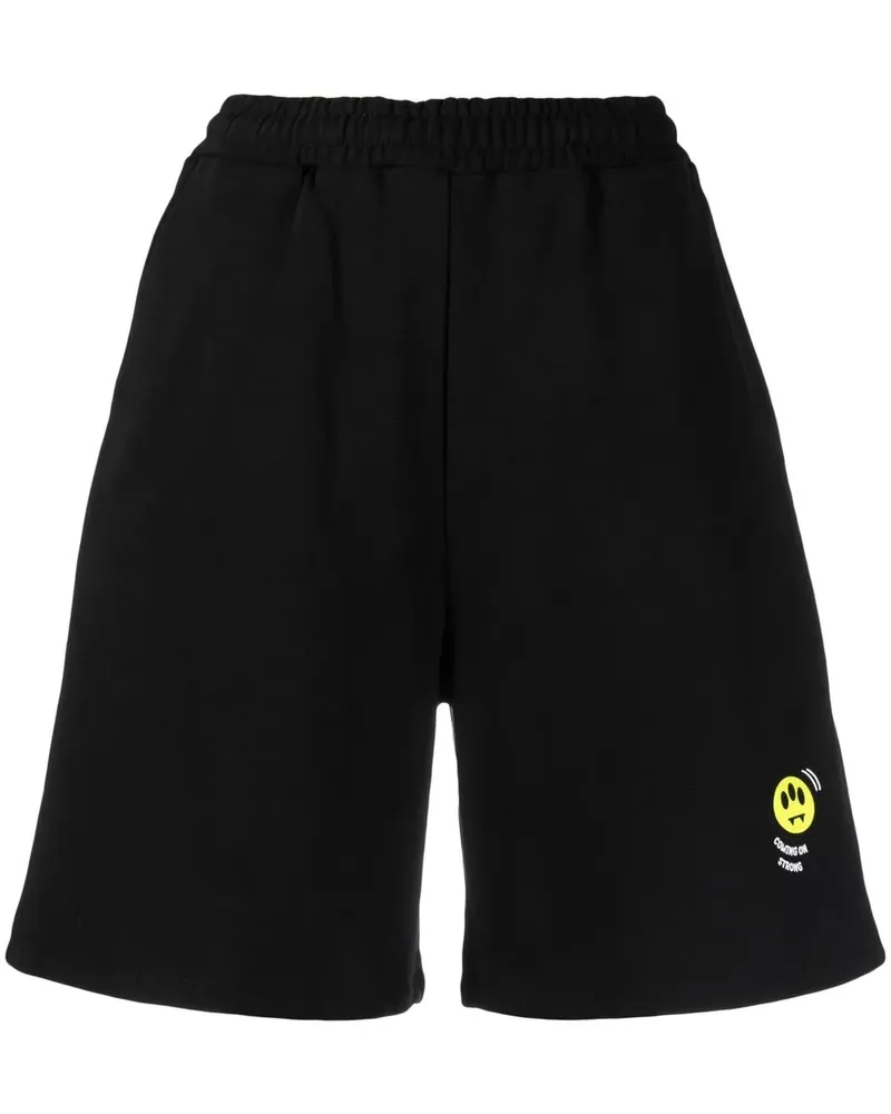 BARROW Shorts mit Logo-Print - Schwarz Schwarz