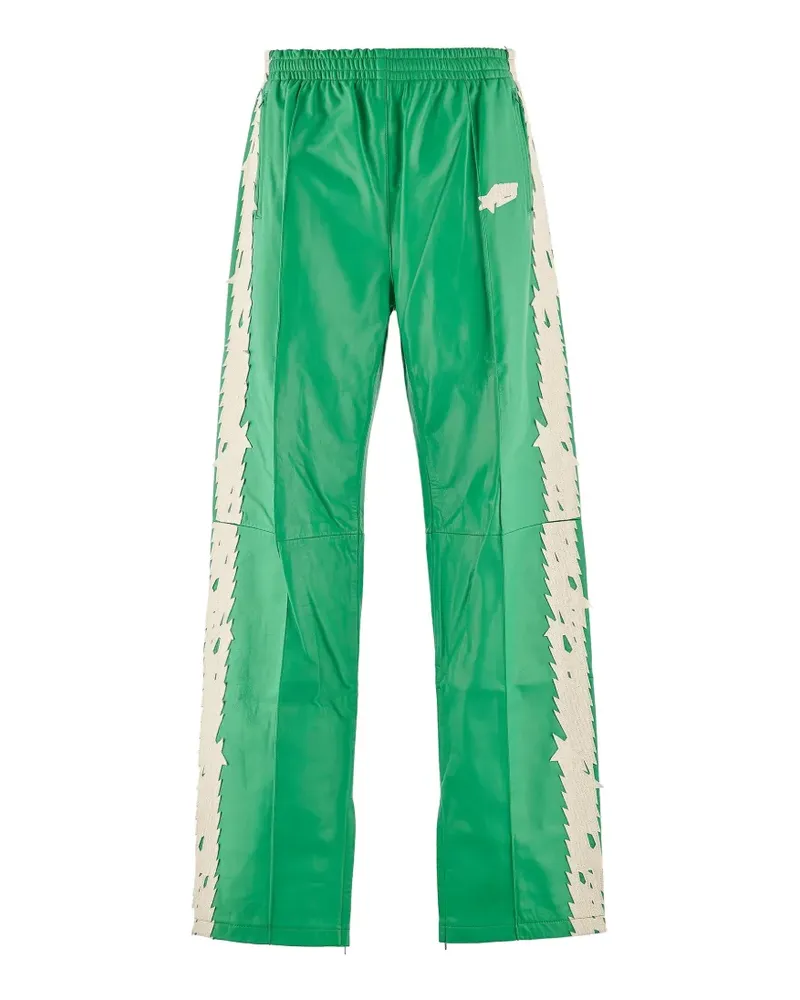 SAINT MXXXXXX x BAPE star-patch track pants - Grün Grün