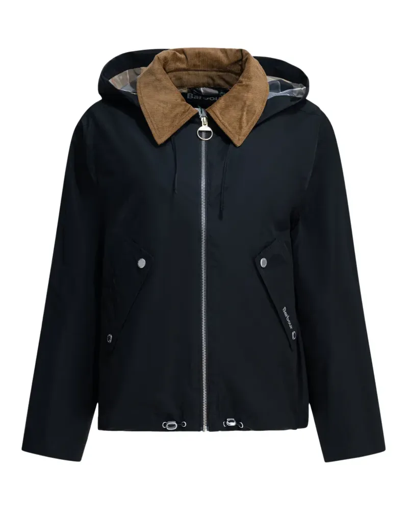 Barbour Weaver corduroy-collar hooded coat - Blau Blau