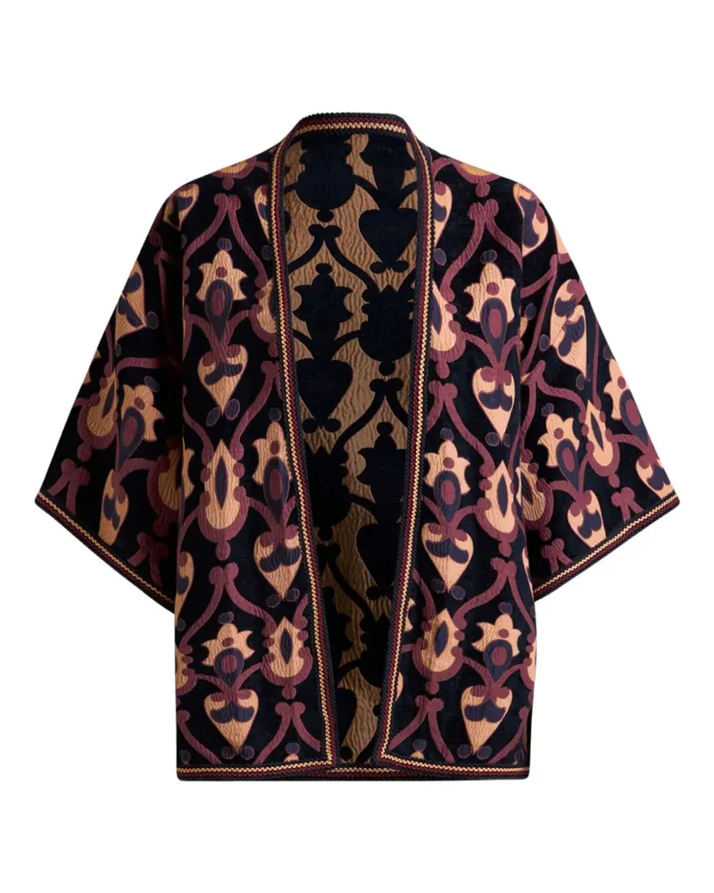 Etro Kesa Jacke aus Chenille-Jacquard - Schwarz Schwarz