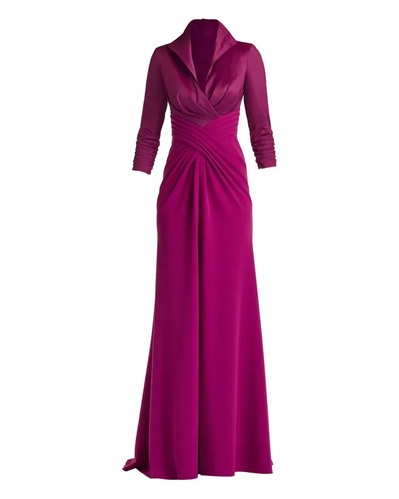 Tadashi Shoji twist-detail pleated gown - Violett Violett