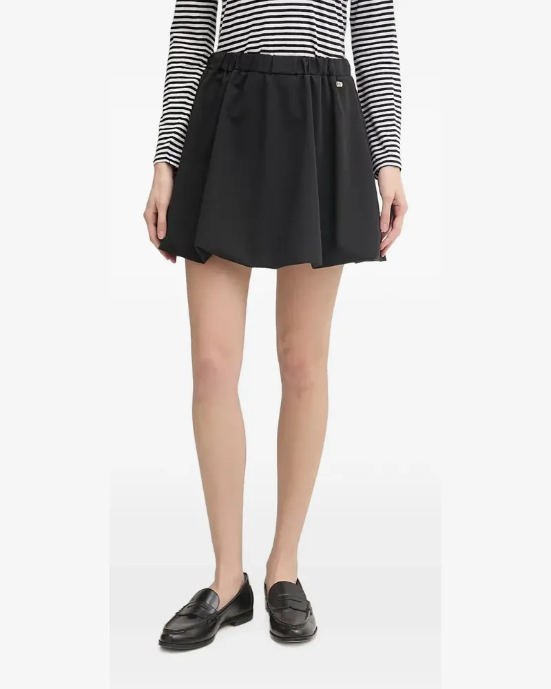 Gaudi elasticated logo-plaque mini skirt - Schwarz Schwarz