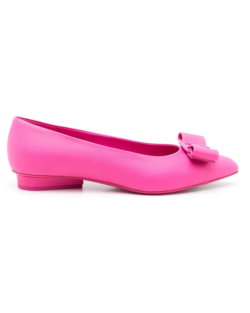 Ferragamo Ballerinas mit Schleife - Rosa Rosa