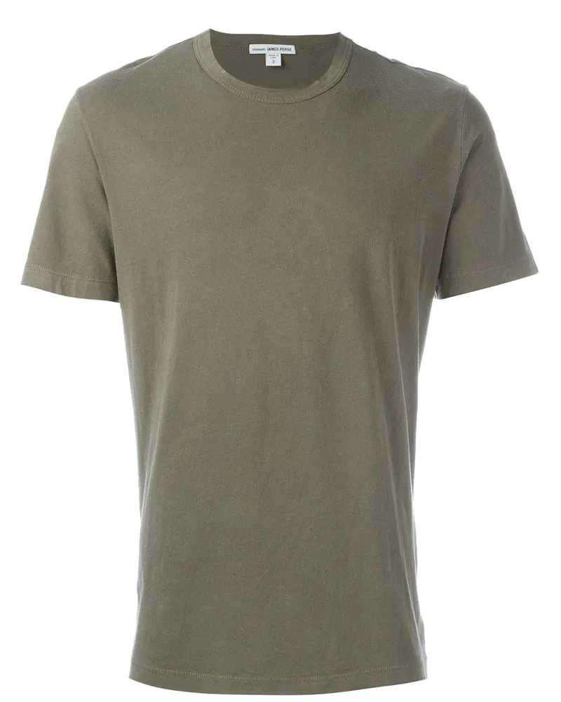 James Perse T-Shirt mit Rundhalsausschnitt - Grün Grün