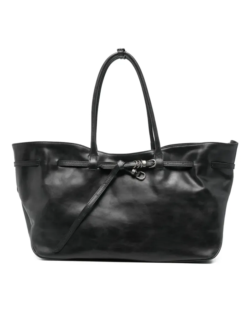 Marge Sherwood large Grandma Used detail shoulder bag - Schwarz Schwarz