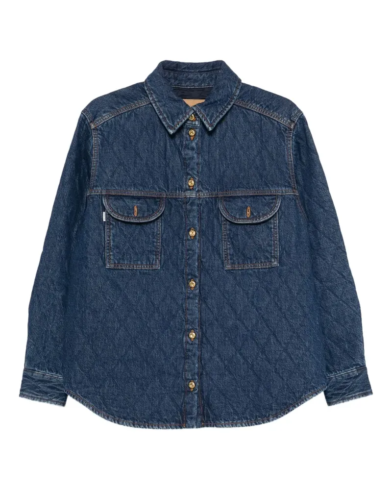 Blazé Milano Gestepptes Jeanshemd - Blau Blau