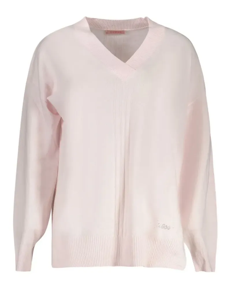 Guess Pullover mit V-Ausschnitt - Rosa Rosa