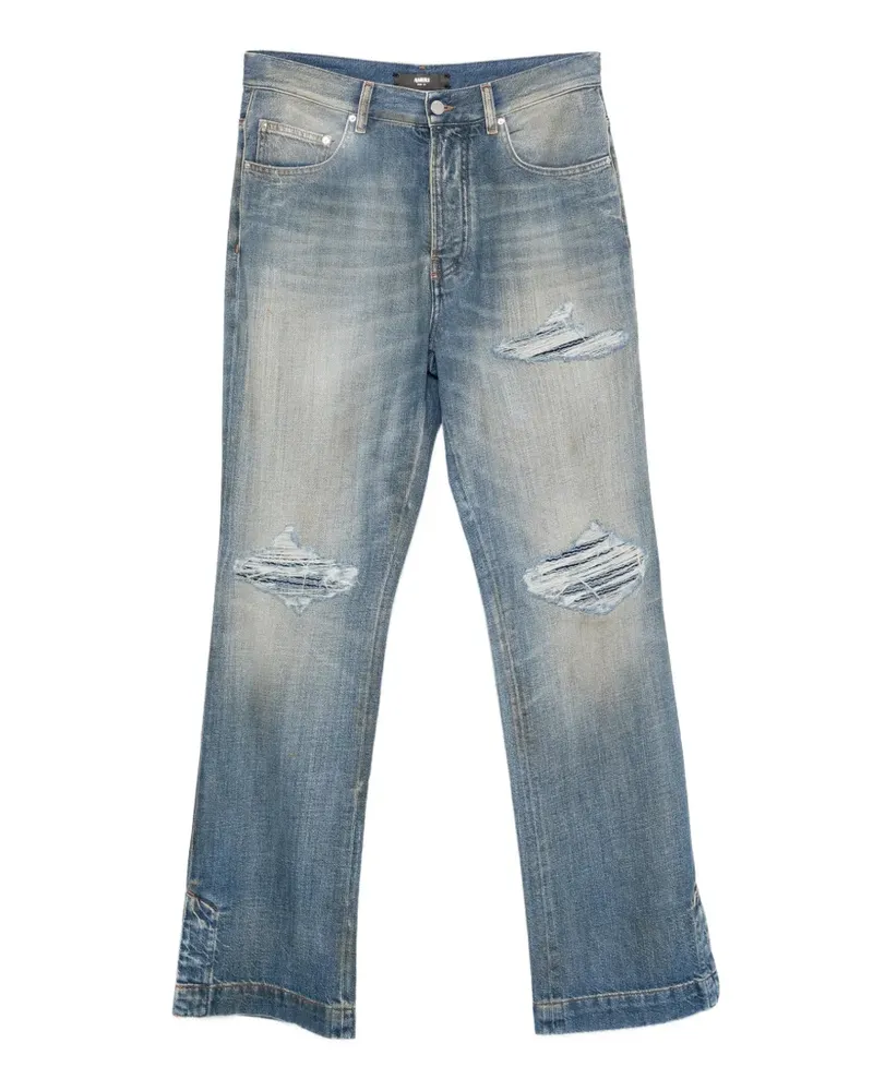 Amiri Ausgeblichene Jeans im Distressed-Look - Blau Blau