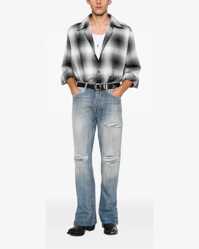 Amiri distressed faded jeans - Blau Blau