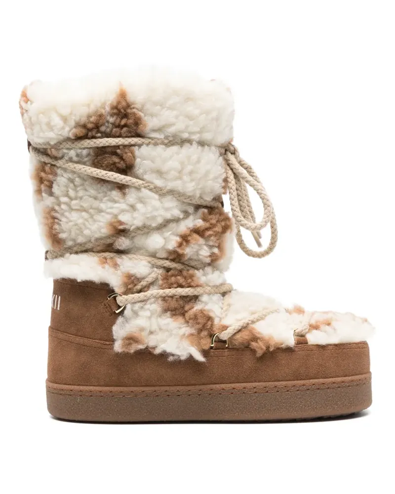 INUIKII Teddy High Stiefel - Weiß Weiß