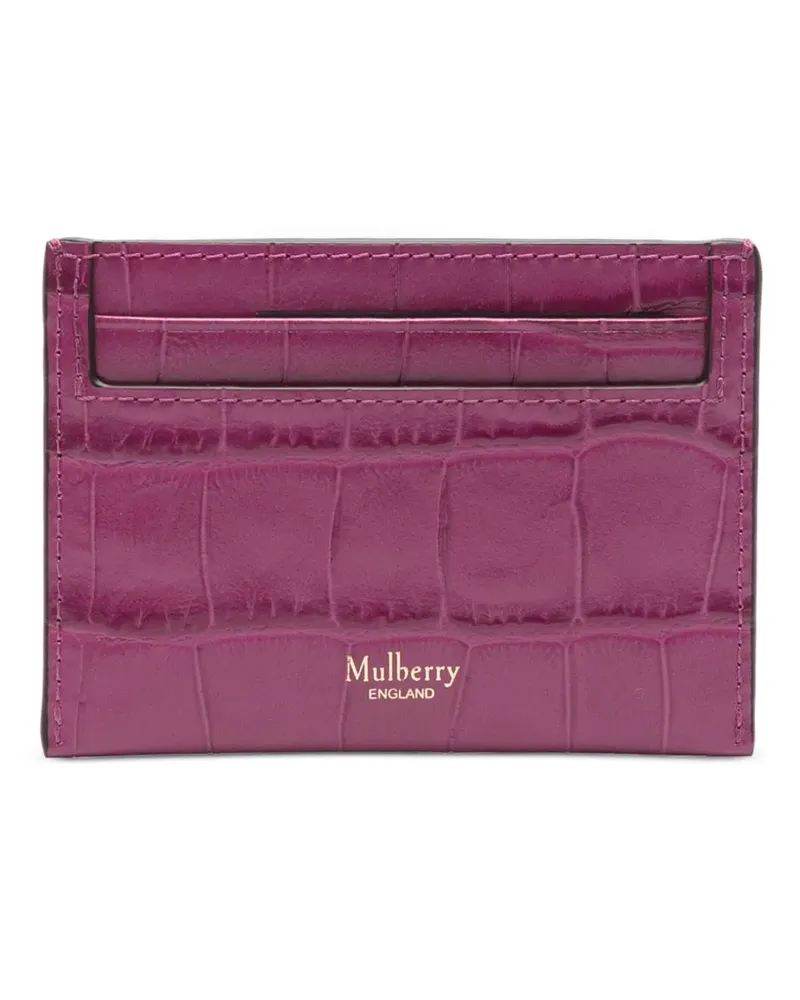 Mulberry Portemonnaie mit Kroko-Effekt - Violett Violett