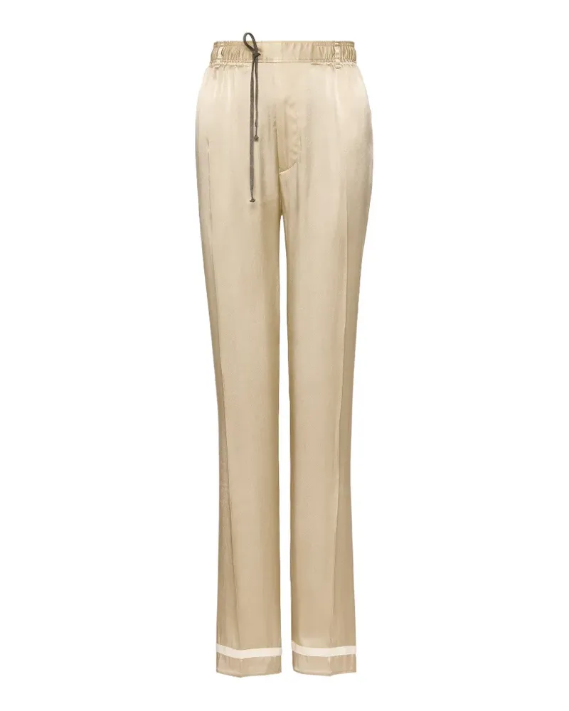 Maison Margiela drawstring straight-leg trousers - Nude Nude