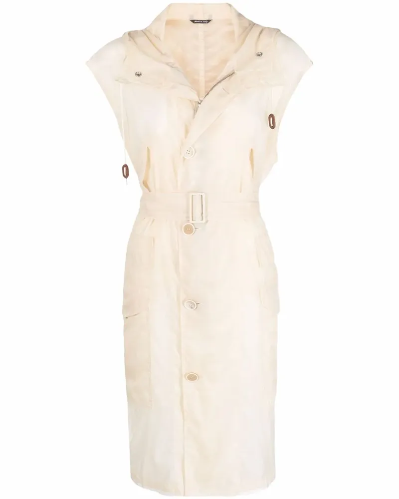 Maison Margiela Trenchcoat mit Kapuze - Nude Nude