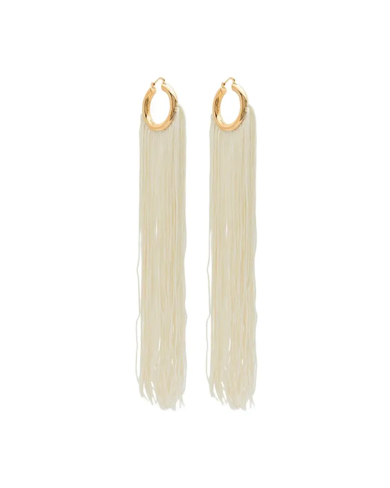 Jil Sander Creolen mit Fransen - Gold Gold