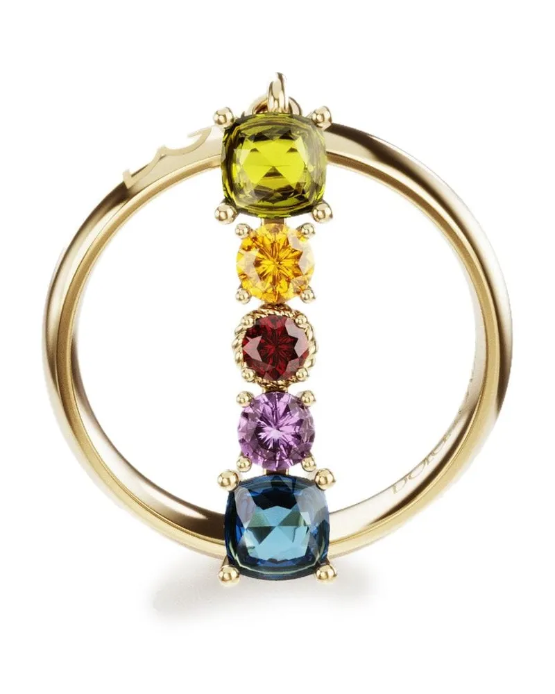 Dolce & Gabbana 18kt Rainbow Alphabet I Gelbgoldring Gold