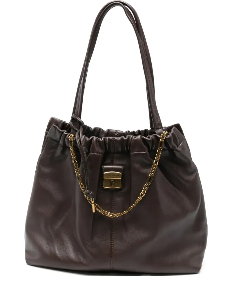 Marc Jacobs The Cristina Schultertasche mit Kettendetail - Braun Braun