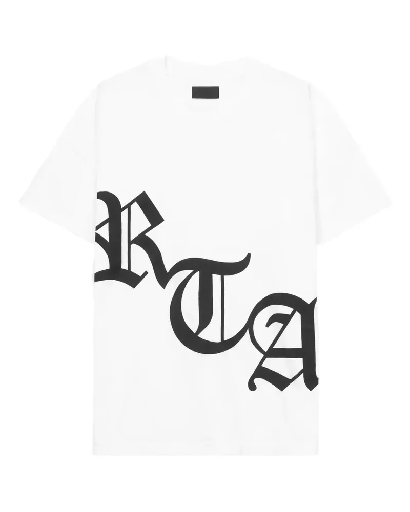 RTA Old English T-Shirt mit Logo - Weiß Weiß