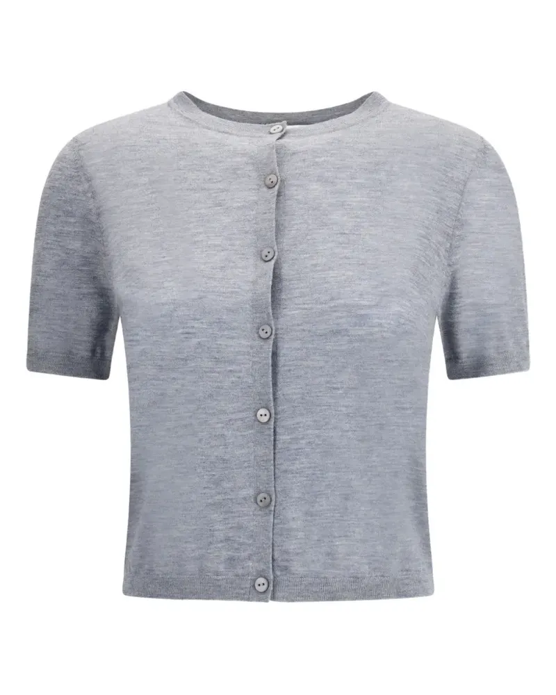 Lisa Yang Cardigan mit Knopfverschluss - Grau Grau