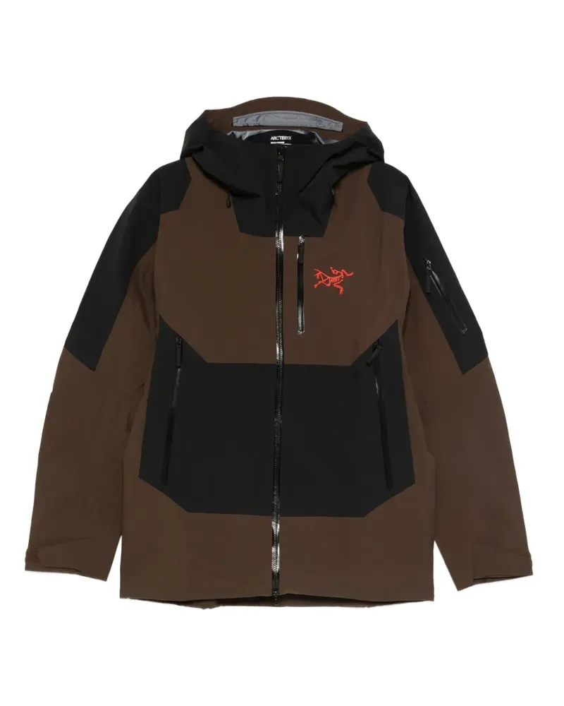 Arc'teryx zipped hooded raincoat - Grün Grün