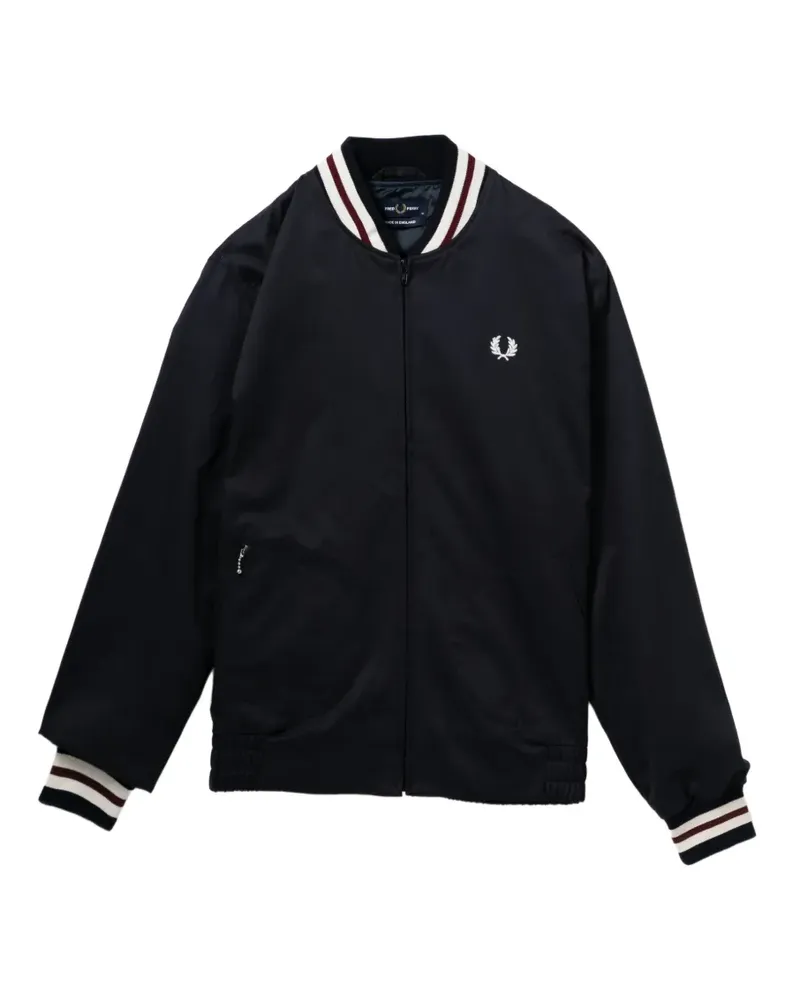 Fred Perry Bomberjacke mit Logo-Stickerei - Blau Blau