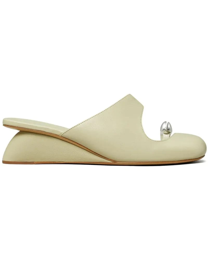 Tory Burch Wedge-Mules mit Piercing 45mm Nude