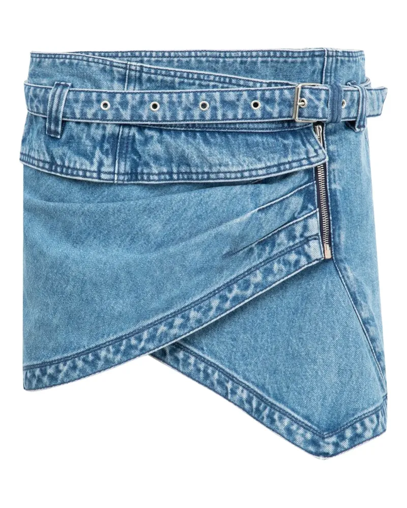 Isabel Marant Gewickelter Minirock - Blau Blau