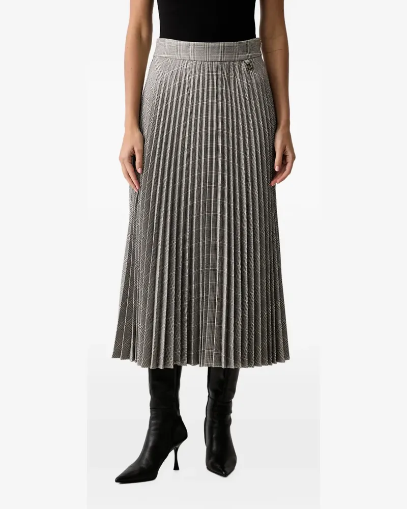 JOOP! check-pattern pleated skirt - Grau Grau