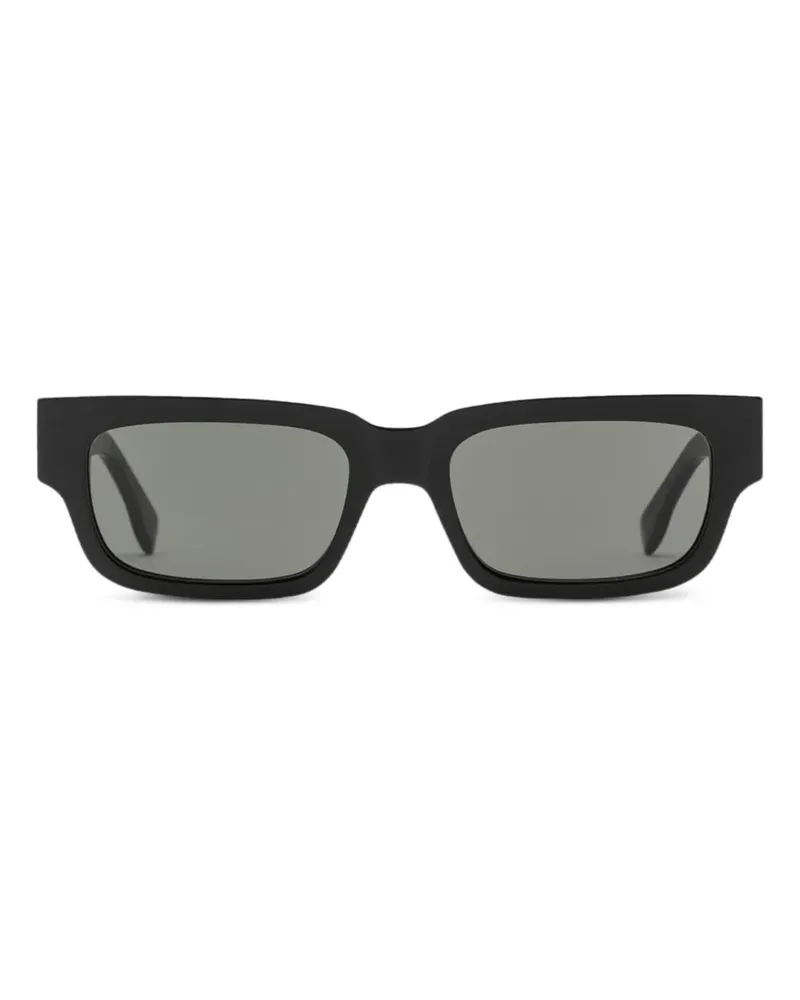 RETROSUPERFUTURE Sonnenbrille mit eckigem Gestell - Schwarz Schwarz