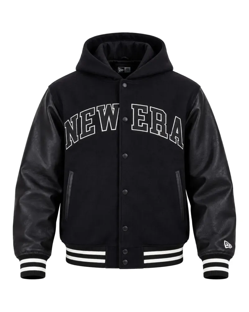 New Era Heritage Collegejacke mit Kapuze - Schwarz Schwarz