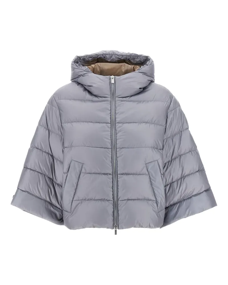 Peserico Gefütterte Kapuzenjacke - Grau Grau