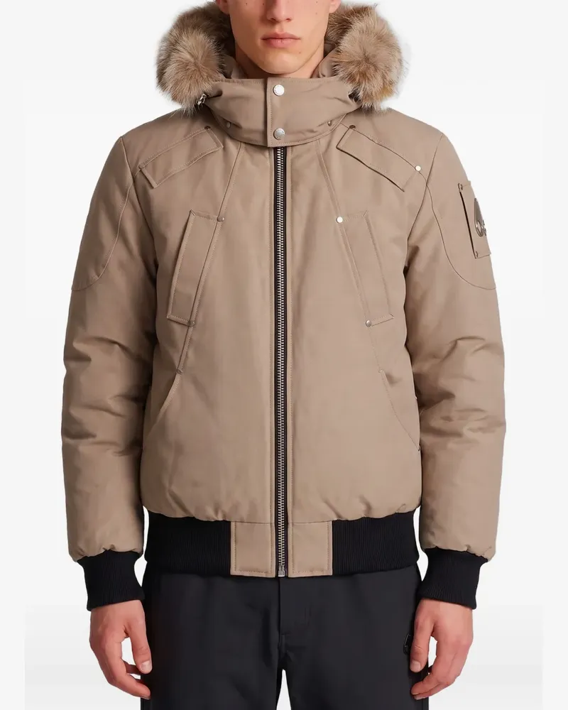 Moose Knuckles Original Ballistic padded bomber jacket - Nude Nude
